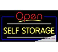 Tubo LED de neón amarillo con bloque de almacenamiento automático con letrero de arte abierto hecho a mano, letreros de neón para decoración de pared, PVC, 14 x 17 pulgadas