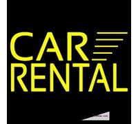 Tubo LED de neón amarillo para alquiler de coche, hecho a mano, letrero de neón para decoración de pared, PVC, 14 x 17 pulgadas