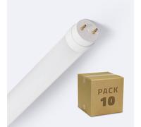 LEDKIA LIGHTING Tubo LED T8 Cristal 60cm Conexión un Lateral 9W 160lm/W (Pack 10 un) 3000K Blanco Cálido No T8