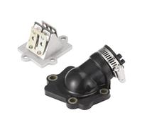 tubo lengüeta carburador válvula de lengüeta Conjunto De Válvula De Lengüeta Del Colector De Admisión De Scooters Apto Para Placa De Carburador Jog 50 CY50 CG50