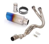 Tubo Medio De Escape para Kawaskai Z650 para Ninja 650 para Z650RS Silenciador De Motocicleta Sistema Tubo Conexión 250mm Antideslizante 51mm Motocicleta(2)