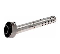 Tubo Medio De Escape para Universal 48mm Motocicleta Ángulo De Escape Inserto Deflector Extremo Can DB Killer Silenciador Codo 175mm Motocicleta(A)