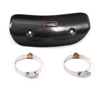 Tubo Medio De Escape para Z800 Silenciadores De Escape para Motocicletas Protector De Tubo De Escape Protector De Patas Cubierta De Protección Térmica Acero(14)