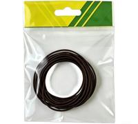 Tubo para aparejos de pesca de carpa, 2 metros, protector de línea de silicona de PVC, protector de gancho antienredos para accesorios de aparejos bancarios, color café, 1,8 mm de diámetro exterior (1