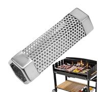 Tubo para fumar pellets, tubo para ahumar en frío de acero inoxidable, tubo de pellets infundido, accesorios uniformes para barbacoa de patio, cocina de campamento, carne y barbacoa de pollo