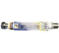 Tubo para gas o agua flexible y extensible, de acero inoxidable, 1" 260/520 mm, unisuper, normativa Uni 11353 DM 174, color blanco con tres anillas identificativas del uso, para caldera / cocina