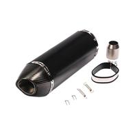 Tubo para moto Silenciador De Escape Universal De Fibra De 51MM Para Moto, Apto Para Z900/1000 R1R3R25 GSXR750 CBR1000, ETC.(C Carbon end cap)