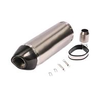Tubo para moto Silenciador De Escape Universal De Fibra De 51MM Para Moto, Apto Para Z900/1000 R1R3R25 GSXR750 CBR1000, ETC.(B Carbon end cap)
