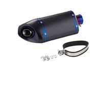 Tubo para moto Silenciador de escape Universal para motocicleta, tubo modificado de fibra de carbono apto para MT07 MT09 CBR500 CBR650F Z800 R25(C for AK sticker)