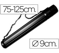 Tubo Porta Dibujo Extensible 125 cm Negro