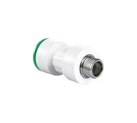 Tubo PPR de 20/25/32mm, adaptador acoplador de válvula de bola sin enchufe for soldar, conectores de riego for jardín, acuario, pecera, unión(20-25mm Straight)