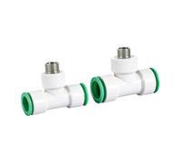 Tubo PPR de 20/25/32mm, adaptador acoplador de válvula de bola sin enchufe for soldar, conectores de riego for jardín, acuario, pecera, unión(20-20mm 3way)