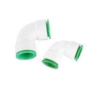 Tubo PPR de 20/25/32mm, adaptador acoplador de válvula de bola sin enchufe for soldar, conectores de riego for jardín, acuario, pecera, unión(25-25mm Elbow)