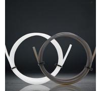 Tubo PTFE de perfil de estrella de alimentación suave para impresoras 3D con extremos calientes y extremos fríos compatible con filamento estándar de 1,75 mm de diámetro (5 gris)
