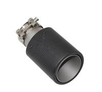 Tubo Punta Punta Del Silenciador De Escape, Boquilla Silenciador Tubo, Borde Enrollado Universal, Acero Inoxidable, Fibra Carbono Mate Plateada Tubo Escape Silenciador(57mm-101mm)