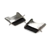 Tubo Punta Silenciador Escape 1 Par De Silenciadores Traseros Acero Inoxidable Para Range Para Rover Para Sport Para L494 2018(Silver)