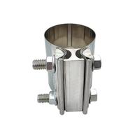 Tubo Punta Silenciador Escape Abrazadera De Tubo De Escape Universal De Acero Inoxidable 304 2 Piezas 2.5 3 Y 4 Pulgadas Con Junta A Tope De 2" Y 4"(3inch)