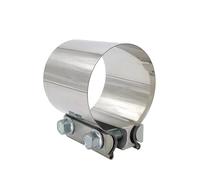 Tubo Punta Silenciador Escape Abrazaderas Banda Escape Acero Inoxidable 304 Juntas Tope 3.0" 4.0" Y 5.0" Piezas Reparación Acopladores Abrazaderas Tubo De Escape(3inch)