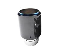 Tubo Punta Silenciador Tubo De Escape Azul Fibra Brillante Coche De Carbono Boquillas Modificadas Colas Punta Del Silenciador(63-114mm)