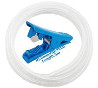 Tubo PVC, CESFONJER Manguera Transparente Grueso, 6 mm de diámetro interno x 9 mm de diámetro externo, Tubería de Agua Flexible anticongelante con 1 cortador de tubos (5M)