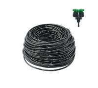 Tubo Pvc Tubería de PVC for riego jardín, 2m-50m, 4/7mm, 8/11, 9/12mm, aspersor microtubo con conector rosca 1/2 ''y 3/4''(4I7 x 20m)