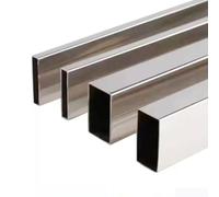 Tubo rectangular de acero inoxidable 304 de 2 piezas: duradero y resistente a la erosión.(15x30x1mm)