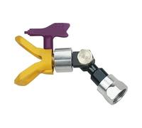 Tubo recto de repuesto, pulverizador giratorio 3 en 1, pulverizador de pintura sin aire, boquilla adaptador de conexión de 7/8''F-7/8''M con punta de aerógrafo y asiento de pistola pulverizadora