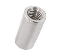 Tubo recto hueco 316L Stainless Steel Internal Thread Pipe Fitting, Full-threaded Hollow Coupler for Engineering 1 piece(50MM*2INCHES)
