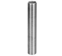 Tubo recto hueco Accesorio de tubería con rosca exteri0r extendida, conexión tubo recto hueco acero inoxidable 304 plateado for acuario (1 pieza)(40MM*1-1/4INCHES)