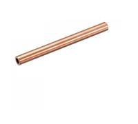 Tubo redondo de cobre de 2 piezas, diámetro exteri0r de 1 mm a 10 mm, longitud de 500 mm, capilar hueco de pared delgada, tubo de cobre recto for puntal de modelo(10x2mm)