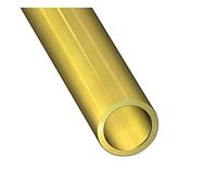 Tubo redondo de latón macizo, 2 mm x 0,3 mm x 1 m