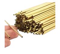 Tubo Redondo De Latón Tubos de latón 3 a 20 piezas, espesor pared 0,2 a,6 mm, diámetro exterior 1 a 9, tubería recta cobre delgada y pequeño(3 pieces,500MM_OD 2 X ID 1.4MM)