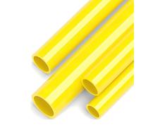 Tubo redondo rígido de PVC, Tubo de PVC impacto 1 metro, 20x2mm 32x2,4mm, amarillo, acuarios, artesanías, piscinas, bricolaje