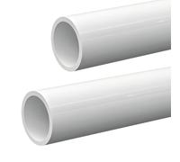 Tubo redondo rígido de PVC, Tubo redondo de drenaje PVC blanco 1 m, 20-40 mm, for acuarios, riego, jardines, spas, piscinas