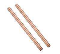 Tubo redondo sin costura de cobre puro, 1,8-2,0 mm de diámetro exterior, 0,2-0,5 mm de espesor, 500 mm de longitud, paquete de 2(2x0.35x500mm)