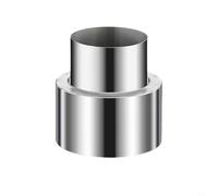 Tubo reductor de acero inoxidable para conductos de ventilación de estufa, conecta tubos de diámetro más grande de 120 mm a tubos de diámetro más pequeño de 50 mm (5 cm a 7 cm)