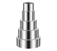 Tubo reductor de acero inoxidable para conductos de ventilación de estufa, conecta tubos de diámetro más grande de 120 mm a tubos de diámetro más pequeño de 50 mm (10 cm a 11 cm)