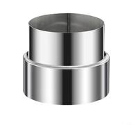 Tubo reductor de acero inoxidable para conductos de ventilación de estufa, conecta tubos de diámetro más grande de 120 mm a tubos de diámetro más pequeño de 50 mm (9 cm a 11 cm)
