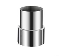 Tubo reductor de acero inoxidable para conductos de ventilación de estufa, conecta tubos de diámetro más grande de 120 mm a tubos de diámetro más pequeño de 50 mm (6 cm a 8 cm)