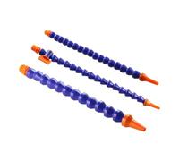 Tubo refrigerante agua-aceite， Manguera de refrigerante ajustable de 11.8 in, 1/4 1/2 boquilla redonda de plástico, mangueras flexibles de refrigeración de aceite de agua con interruptor (color: azul