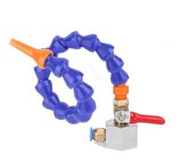 Tubo refrigerante boquilla plana ajustable de instalación rápida con base | Boquilla del sistema(Magnetic plinth + bamboo hoses+Copper switch,Pipe length 300mm +6mm connector)