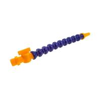 Tubo refrigerante de aceite de agua Flexible de plástico, 6 uds., 300-600mm, 1/4, 3/8, 1/2, boquilla plana/redonda for tubo de refrigeración de torno de fresado CNC(300mm Round Switch,3 8)