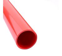 tubo rígido redondo de PVC, Pack Of 2 Red PVC Pipes For Aquarium And Irrigation, Multiple Sizes 49-50cm(2pcs 32mm set)