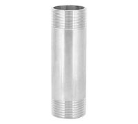 Tubo Roscado Acero Inoxidable NPT de 1 pulg A NPT de 1 pulg Rosca macho 304 Tuberías de acero inoxidable pezón Conexiones de Conectores