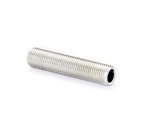 Tubo roscado M10 x 1, 10 tubos de hierro, tubo de lámpara, tubo galvanizado, 10 unidades (40 mm)