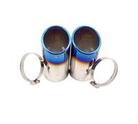 Tubo Salida Escape Punta De Silenciador De Tubo De Escape Cromado para VW para Passat B6 3C para EOS CC 2005-2012 2 Piezas Acero Inoxidable Cola Silenciador Coche(2 Pieces)