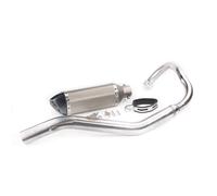 Tubo Silenciador Escape Motocicleta Tubo de Escape Delantero Grande de Acero Inoxidable, modificación de Motocicleta, turbocompresor Compatible con Benelli 250 Small Yellow Dragon 250(Suit 4)