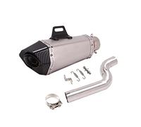 Tubo Silenciador Escape Para B&MW F900 R F900R F900XR 2020 2021 Silenciador De Sistema De Escape De Motocicleta 51mm DB Killer Con Tubo De Enlace Medio Deslizante(Color:3)