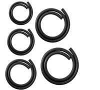 Tubo Silicona Tubo de aceite resina doble capa 1M, tubo combustible, sujeción alambre resistente al, manguera gasolina, tubería diésel, núcleo negro 6~14mm(OD 34xID25mm)