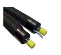 Tubo solar DN16, cable solar, tubo ondulado de acero inoxidable con aislamiento de 13 mm y costosa cubierta de tejido, en 4 longitudes de 10 m, 15 m, 20 m, 25 m, incluye tornillos de 3/4", longitud de